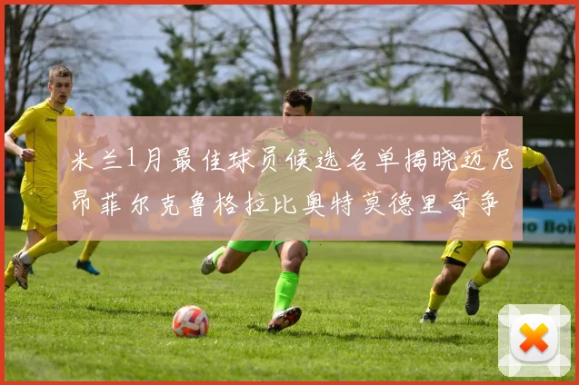 米兰1月最佳球员候选名单揭晓迈尼昂菲尔克鲁格拉比奥特莫德里奇争夺荣誉